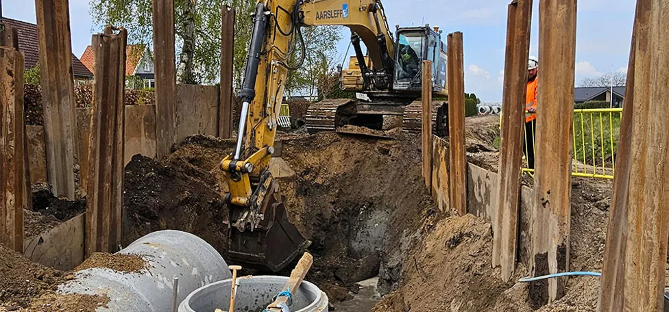 Der graves i stige til seperatkloakering